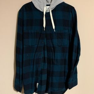 Hoodie Flannel Shirt